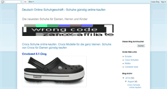 Desktop Screenshot of deutsch-online-schuhgeschaft.blogspot.com