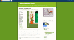 Desktop Screenshot of onewomansgarden.blogspot.com