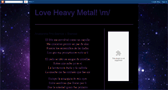 Desktop Screenshot of love-heavy-metal-world.blogspot.com