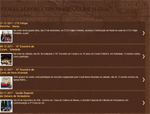 Tablet Screenshot of coralalegriafranciscana.blogspot.com