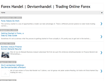 Tablet Screenshot of forex-handel-online.blogspot.com