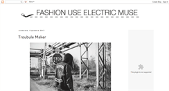 Desktop Screenshot of fashionuseelectricmuse.blogspot.com