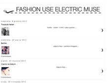 Tablet Screenshot of fashionuseelectricmuse.blogspot.com