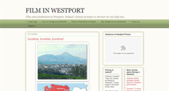 Desktop Screenshot of filminwestport.blogspot.com