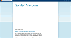 Desktop Screenshot of gardenvacuum.blogspot.com