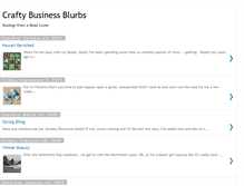 Tablet Screenshot of crafty-business-blurbs.blogspot.com