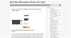 Desktop Screenshot of microwave-ovens-blog.blogspot.com