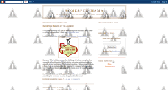 Desktop Screenshot of homespunmama.blogspot.com