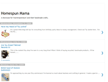 Tablet Screenshot of homespunmama.blogspot.com