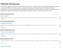 Tablet Screenshot of fabrykakreatywna.blogspot.com
