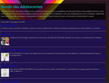 Tablet Screenshot of mundodosadolecentes2010.blogspot.com