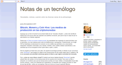 Desktop Screenshot of notasdeuntecnologo.blogspot.com