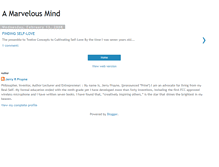 Tablet Screenshot of amarvelousmind.blogspot.com