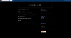 Desktop Screenshot of criminal-life.blogspot.com