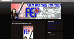 Desktop Screenshot of fuerzaestudiantespatrioticos.blogspot.com