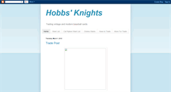 Desktop Screenshot of hobbsknights.blogspot.com
