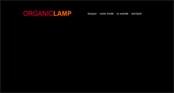 Desktop Screenshot of organiclamp.blogspot.com