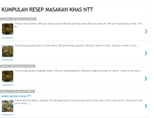 Tablet Screenshot of kumpulanresepmasakankhasntt.blogspot.com