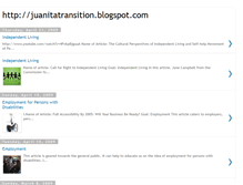Tablet Screenshot of juanitatransition.blogspot.com