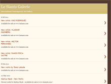 Tablet Screenshot of lesiantsgalerie.blogspot.com