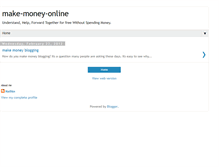 Tablet Screenshot of moreways2makemoney.blogspot.com