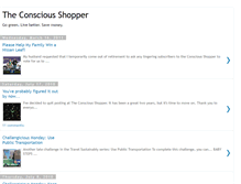 Tablet Screenshot of consciousshopper.blogspot.com