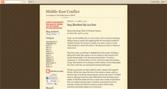 Desktop Screenshot of middle-eastconflict.blogspot.com