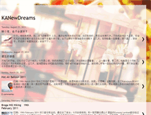 Tablet Screenshot of kanewdreams.blogspot.com