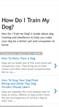 Mobile Screenshot of howdoitrainmydog.blogspot.com