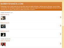 Tablet Screenshot of bobbyshakes.blogspot.com