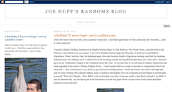 Desktop Screenshot of joehuppsrandoms.blogspot.com