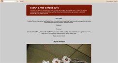 Desktop Screenshot of ecoartsartemoda.blogspot.com