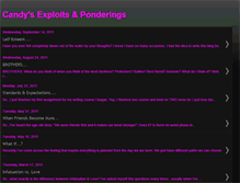 Tablet Screenshot of candysexploitsponderings.blogspot.com