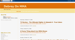 Desktop Screenshot of mmafightblog.blogspot.com