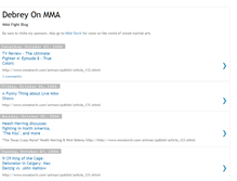Tablet Screenshot of mmafightblog.blogspot.com