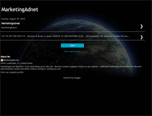 Tablet Screenshot of marketingadnet.blogspot.com