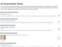 Tablet Screenshot of aninconvenientillness.blogspot.com