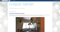 Desktop Screenshot of chaos-tamer.blogspot.com