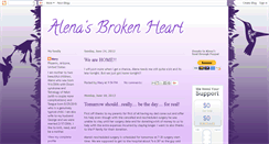 Desktop Screenshot of alenasbrokenheart.blogspot.com
