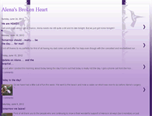 Tablet Screenshot of alenasbrokenheart.blogspot.com