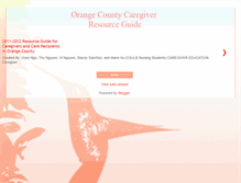 Tablet Screenshot of freeoccaregiverresourceguide.blogspot.com