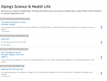 Tablet Screenshot of health-science.blogspot.com