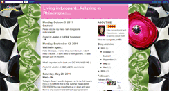 Desktop Screenshot of livinginleopardrelaxinginrhinestones.blogspot.com