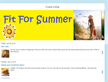 Tablet Screenshot of finallyfit4summer.blogspot.com