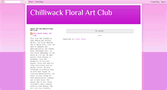 Desktop Screenshot of chilliwackfloralartclub.blogspot.com