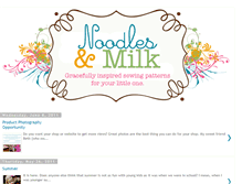 Tablet Screenshot of noodlesandmilk.blogspot.com