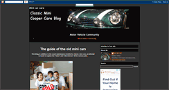 Desktop Screenshot of minicarcare.blogspot.com