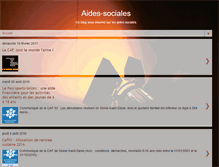 Tablet Screenshot of aides-sociales.blogspot.com