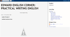 Desktop Screenshot of edwardenglishcorner.blogspot.com