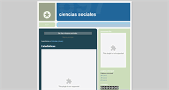 Desktop Screenshot of elblogdelascienciassociales.blogspot.com